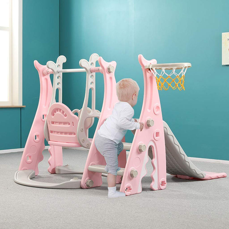 Dripex Kids Swing Set Playground Slide Children Play Area Outdoor Garden Toddler Baby