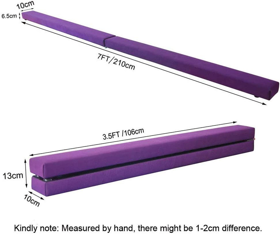 Dripex Folding Gymnastics Balance Beam 7FT