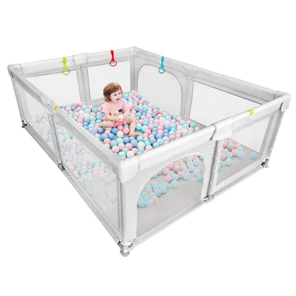 Dripex Kids Safety Activity Center Indoor Outdoor Toddler Fence with Breathable Mesh Extra Large Play Yard for Boys Girls Babies, 150x200cm