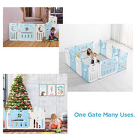 Dripex Upgrade Foldable Kids Activity Centre Safety Play Yard 14Panels