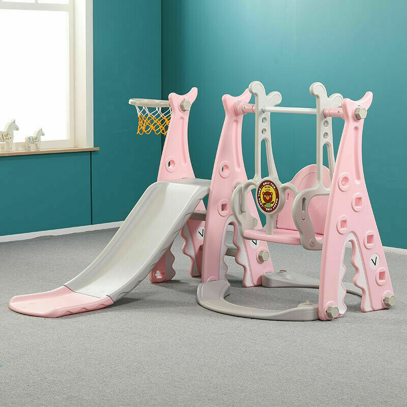 Dripex Kids Swing Set Playground Slide Children Play Area Outdoor Garden Toddler Baby