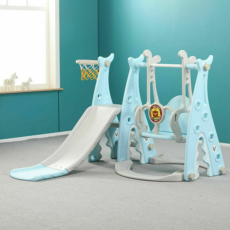 Dripex Kids Swing Set Playground Slide Children Play Area Outdoor Garden Toddler Baby