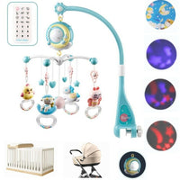 Baby Musical Crib Bed Bell Cot Mobile Moon & Star Dream Light Nusery Lullaby Toy