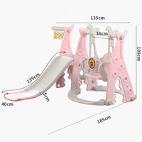 Dripex Kids Swing Set Playground Slide Children Play Area Outdoor Garden Toddler Baby