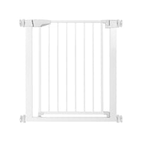 Auto Close Pressure Fit Safety Gate Door Barrier Home Indoor Stair Fence White