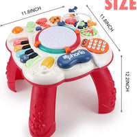 Baby Play Learn Activity Table Musical Toys 6 12 Months Toddler Early Education