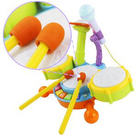 Kids Drum Kit Toy Drum Set Baby Musical Instruments for Toddlers Nursery Rhymes Electronic for Children Kid Boys Girls 3 4 5 Year Olds