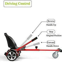 Hover Go Karts Hoverboard Seat Attachment 6.5" 8" 10" Adjustable Accessory for Kids Adults