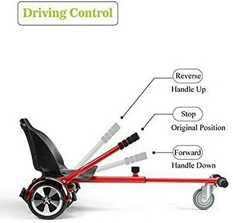 Hover Go Karts Hoverboard Seat Attachment 6.5" 8" 10" Adjustable Accessory for Kids Adults