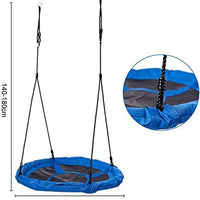 Dripex Nest Swing Children's Swing Tree Swing Seat Round swing for Outdoor Backyard Garden, Oxford, Blue, Up to 150 kg, 100