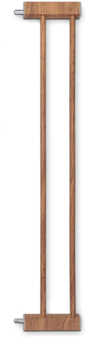 Dripex Stair Gate for Baby and Pet, Baby Safety Gate Pressure Fit, Metal Safety Gate for Doors and Stairs, Adjustable 75 cm - 82cm, One-Handed Operation, Auto Close Baby Gate, Wood Pattern Color