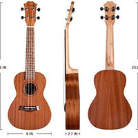 Dripex Soprano Ukulele 23 Inch with Beginner Kit