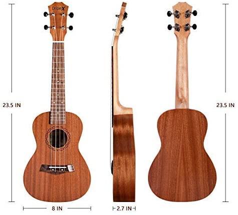 Dripex Soprano Ukulele 23 Inch with Beginner Kit
