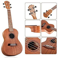 Dripex Soprano Ukulele 23 Inch with Beginner Kit