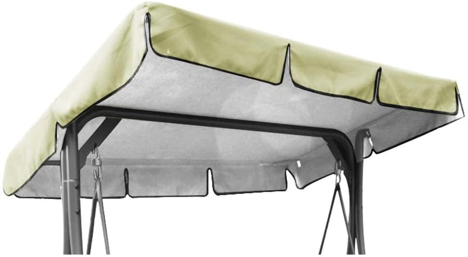 OUNUO Replacement Canopy for Swing Seat Chair, Universal Coloured Replacement Roof Cover Patio Hammock Cover Top Garden Outdoor