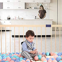 Dripex Wooden Baby Playpen, 8 Panels Large Play Fence for Toddlers, Kids Rectangle Activity Center Safety Play Yard with Lockable Door for Indoor and Outdoor