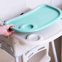 iropro High Chair for Baby and Toddler Booster Seat, with Removable Tray, 3-piont Harness and Adjustable Height Legs, Easy to Assemble Clean Dining Chair for Boys and Girls