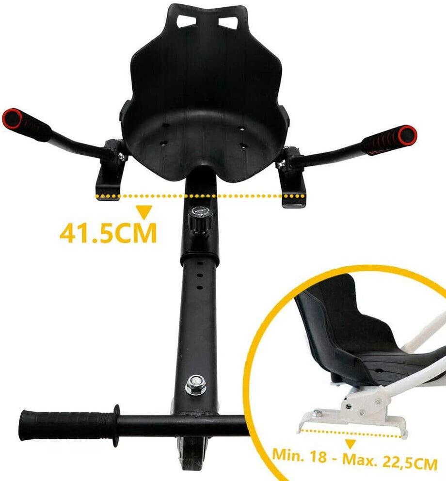 Hover Go Karts Hoverboard Seat Attachment 6.5" 8" 10" Adjustable Accessory for Kids Adults