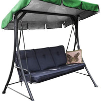 OUNUO Replacement Canopy for Swing Seat Chair, Universal Coloured Replacement Roof Cover Patio Hammock Cover Top Garden Outdoor