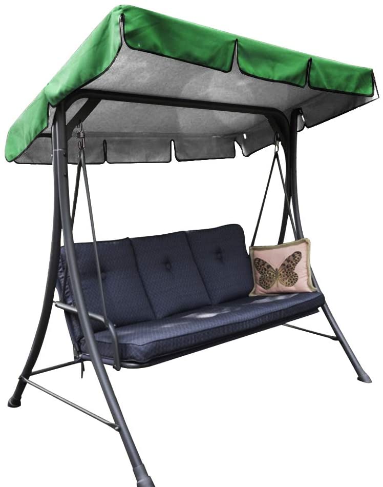 OUNUO Replacement Canopy for Swing Seat Chair, Universal Coloured Replacement Roof Cover Patio Hammock Cover Top Garden Outdoor