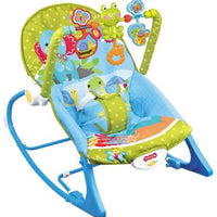 Baby Bouncer Soothing Vibration Rocker Cradle, Swing and Seat Chair Set, Soft Musical, Toys, Adjustable Recline Positions, Suit for Infant to Toddler