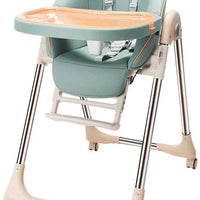 Yoleo Compact Baby High Chair for Babies and Toddlers with Removable Tray,5 Point Seat Belt Highchairs from 6 Months to 4 Years Old (Mint Green)