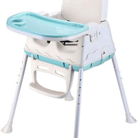 iropro High Chair for Baby and Toddler Booster Seat, with Removable Tray, 3-piont Harness and Adjustable Height Legs, Easy to Assemble Clean Dining Chair for Boys and Girls