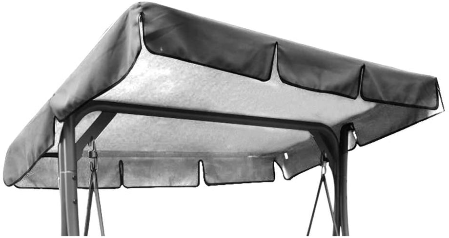 OUNUO Replacement Canopy for Swing Seat Chair, Universal Coloured Replacement Roof Cover Patio Hammock Cover Top Garden Outdoor