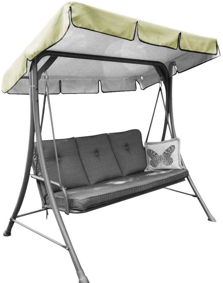 OUNUO Replacement Canopy for Swing Seat Chair, Universal Coloured Replacement Roof Cover Patio Hammock Cover Top Garden Outdoor