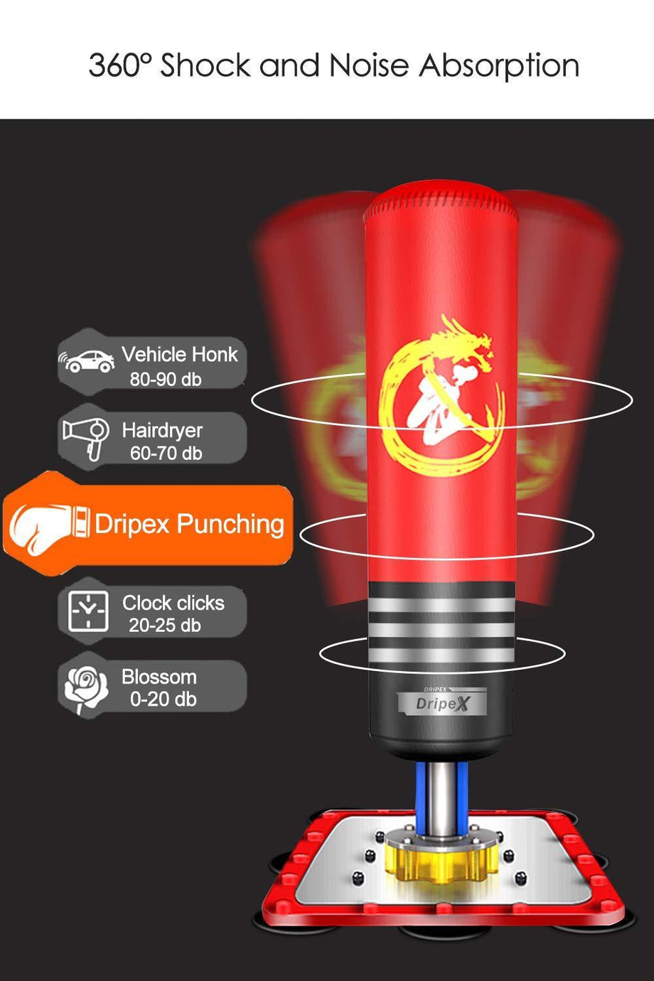 Dripex Kids Freestanding Punching Bag