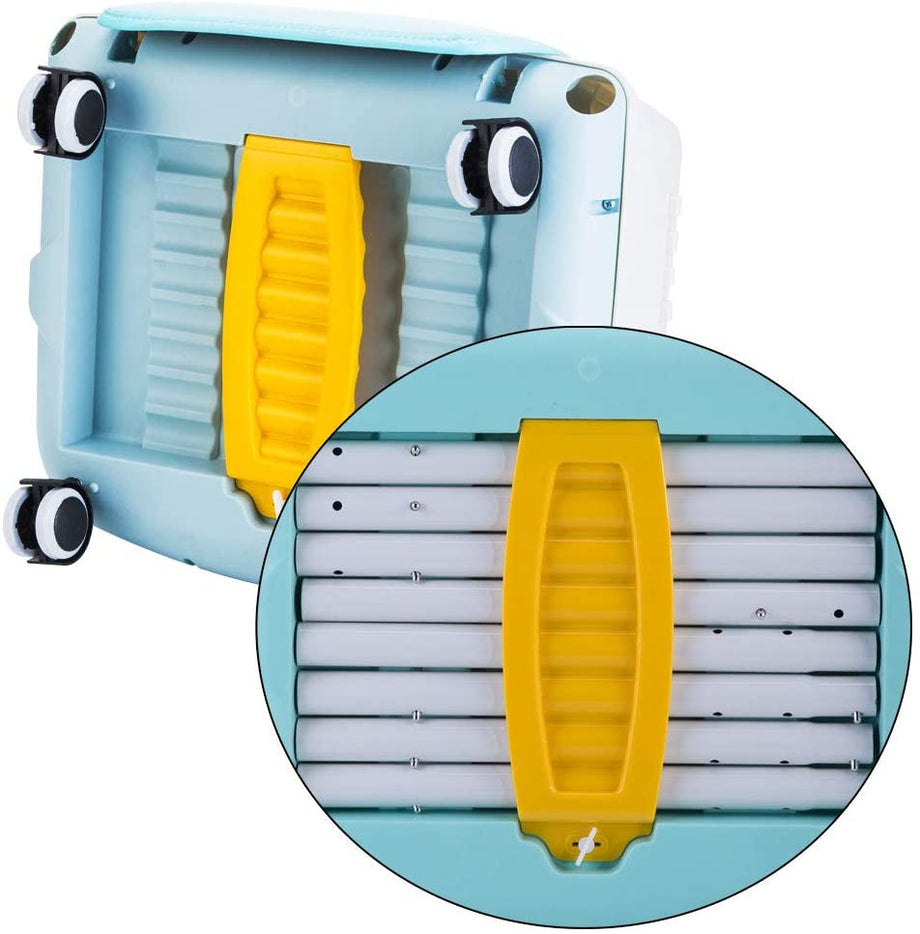 iropro High Chair for Baby and Toddler Booster Seat, with Removable Tray, 3-piont Harness and Adjustable Height Legs, Easy to Assemble Clean Dining Chair for Boys and Girls