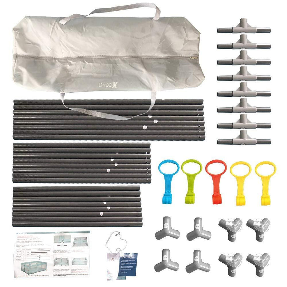 Dripex Kids Safety Activity Center Indoor Outdoor Toddler Fence with Breathable Mesh Extra Large Play Yard for Boys Girls Babies,120*180cm Baby Playpen