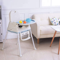 iropro High Chair for Baby and Toddler Booster Seat, with Removable Tray, 3-piont Harness and Adjustable Height Legs, Easy to Assemble Clean Dining Chair for Boys and Girls