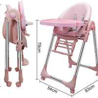 Yoleo Compact Baby High Chair for Babies and Toddlers with Removable Tray,5 Point Seat Belt Highchairs from 6 Months to 4 Years Old (Mint Green)