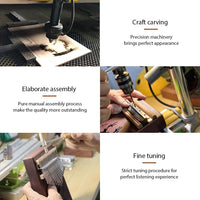 Dripex Kalimba Thumb Piano with Study Instruction and Tune Hammer, Finger Marimba Instrument(Mahogany)