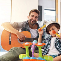 Kids Drum Kit Toy Drum Set Baby Musical Instruments for Toddlers Nursery Rhymes Electronic for Children Kid Boys Girls 3 4 5 Year Olds