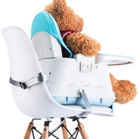 iropro High Chair for Baby and Toddler Booster Seat, with Removable Tray, 3-piont Harness and Adjustable Height Legs, Easy to Assemble Clean Dining Chair for Boys and Girls