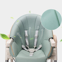 Yoleo Compact Baby High Chair for Babies and Toddlers with Removable Tray,5 Point Seat Belt Highchairs from 6 Months to 4 Years Old (Mint Green)