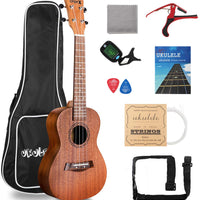 Dripex Soprano Ukulele 23 Inch with Beginner Kit
