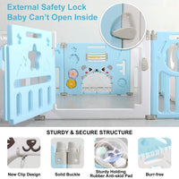 Dripex Upgrade Foldable Kids Activity Centre Safety Play Yard 14Panels