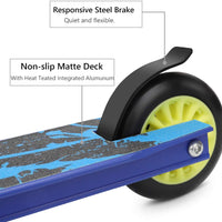 OUNUO Pro Stunt Scooter - Kick Scooter with ABEC 7 ball bearings，CNC 6061-T6 Aluminum Fork - Intermediate and Beginner Freestyle Tricks Scooters for Kids 8 Years and Up, Teens and Adults