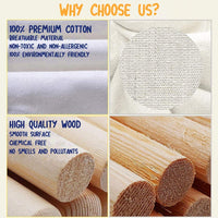 Dripex Teepee Tent for Kids, Fodable Children Play Tent with Carrying Bag and 5 Poles for Boys Girls Toldder, Baby Indian Wigwam Playhouse Toy for Indoor and Outdoor Game