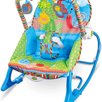 Baby Bouncer Soothing Vibration Rocker Cradle, Swing and Seat Chair Set, Soft Musical, Toys, Adjustable Recline Positions, Suit for Infant to Toddler