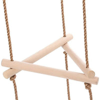 Kids Climbing Frame Ladder Outdoor Rope Swing Disc Seat Wooden Rungs Kids Toys