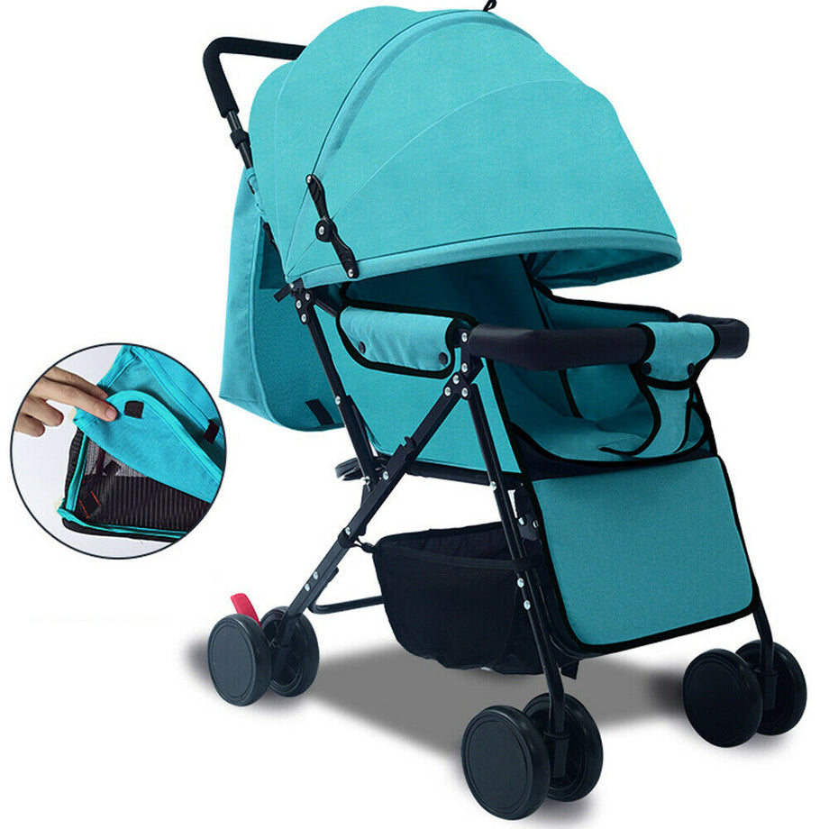 Foldable Baby Trolley Stroller Pushchair Pram Toddler Buggy Lightweight Travel