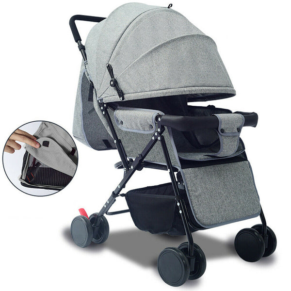Foldable Baby Trolley Stroller Pushchair Pram Toddler Buggy Lightweight Travel
