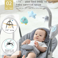 Electric Rocker Baby Bouncer Swing Chair Outdoor Garden Rocking Cradle Seat Crib