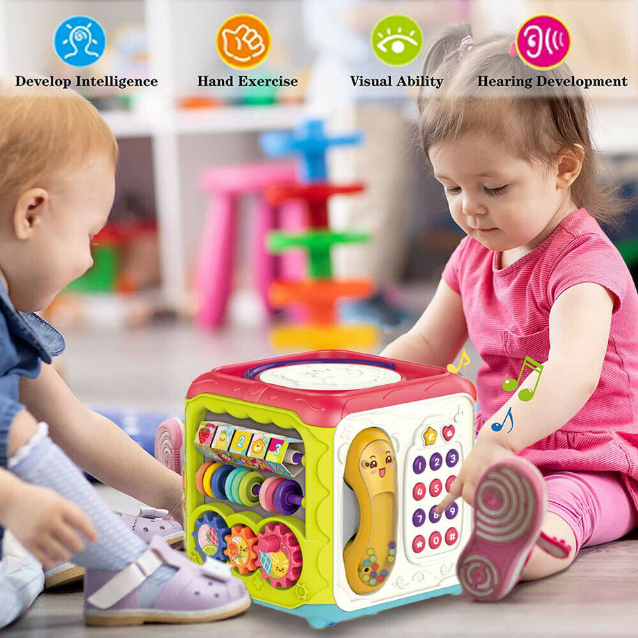 Baby Activity Cube Play Centre Music Toys Gift Educational Early Learning