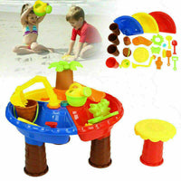 KIDS CHILDRENS SAND AND WATER TABLE GIRLS BOYS SANDPIT OUTDOOR GARDEN PLAY TOYS