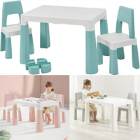 Kids Table and Chair Set Height Adjustable Children Toddler Activity Desk-Tough